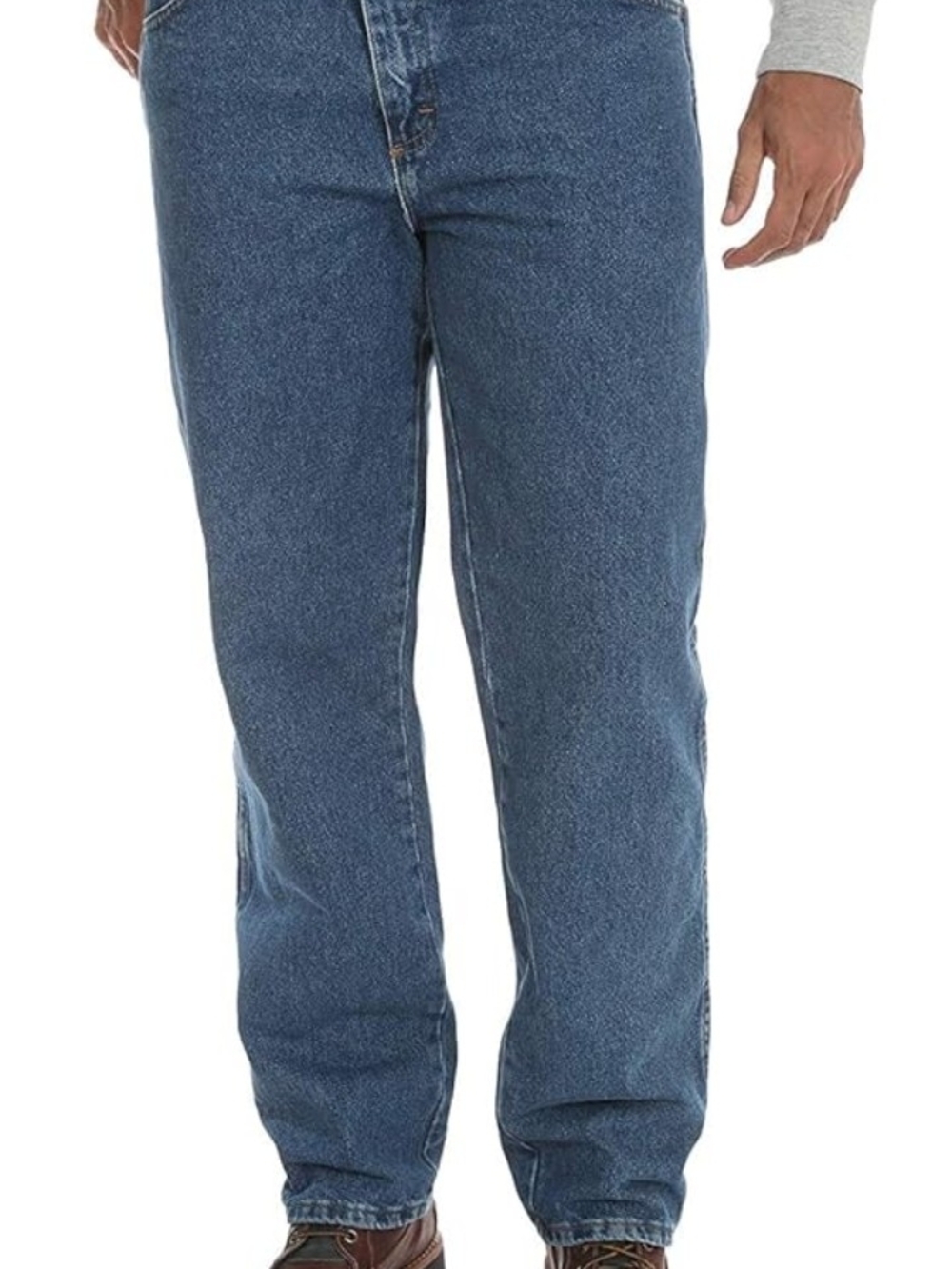 Rustler Men's Classic Relaxed Fit

 Men's Straight Fit Blue Jeans